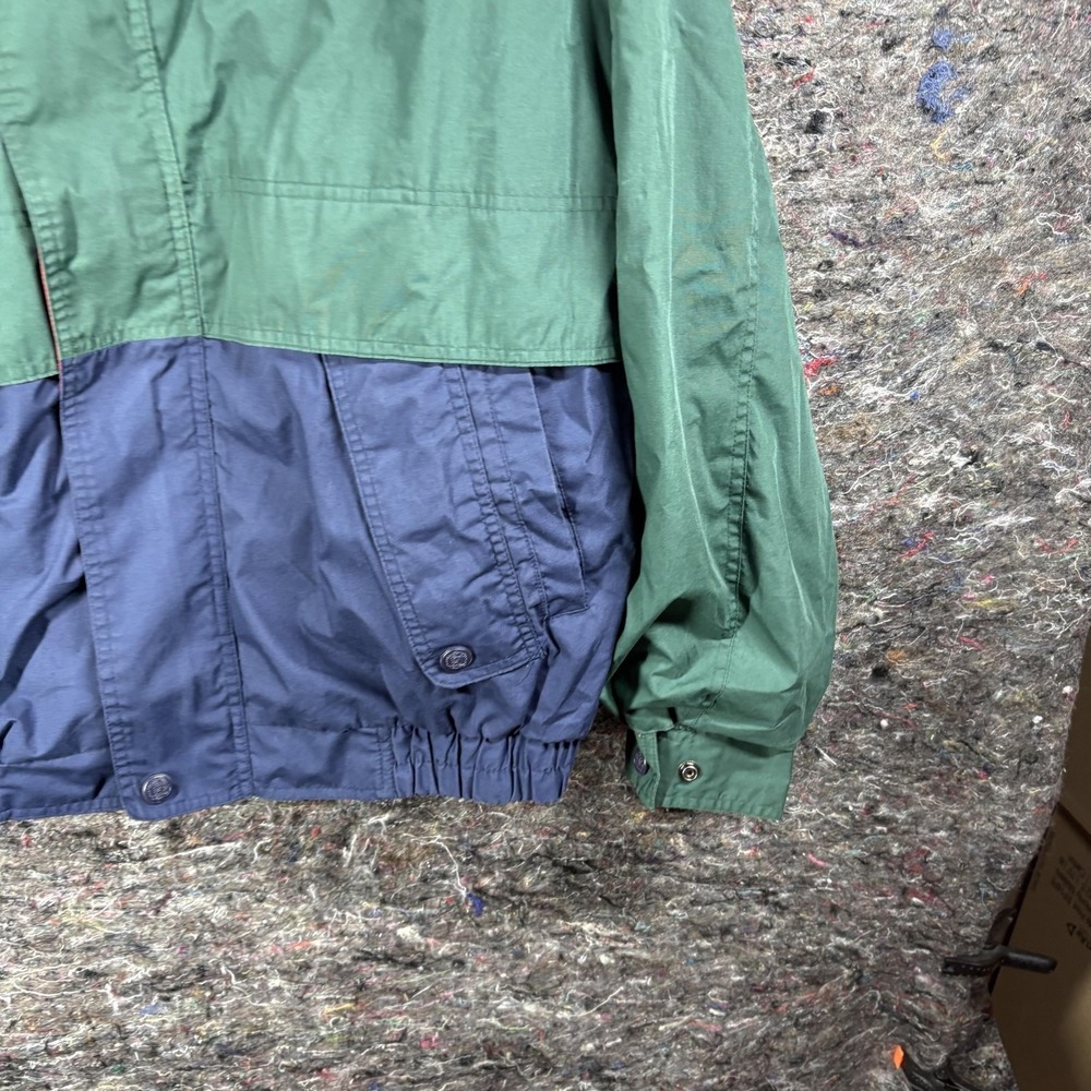 Auburn Sportswear Cape May NJ Windbreaker Mens XL‎ Green Navy Colorblock - Picture 7 of 11
